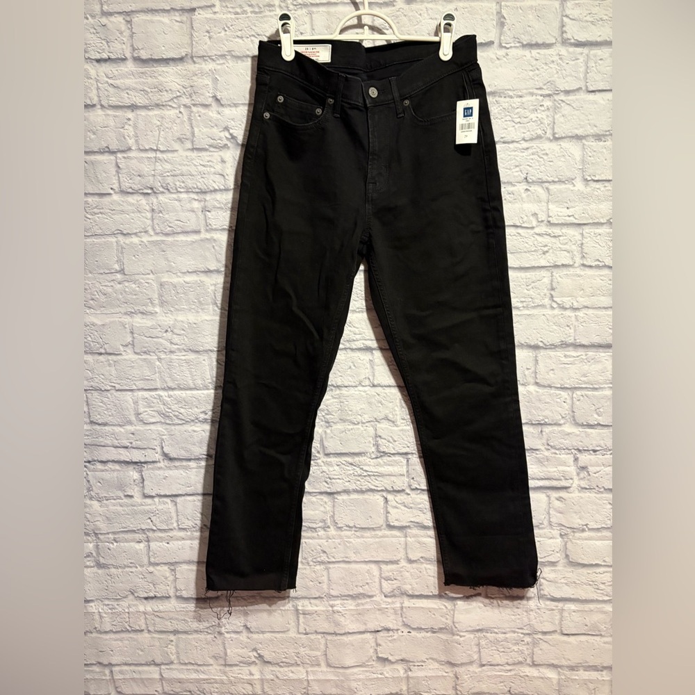 New GAP Women's Black Slim Jeans‎ Size 29 - Picture 2 of 7